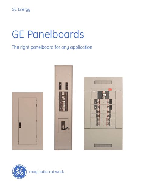 ge panelboard specifications